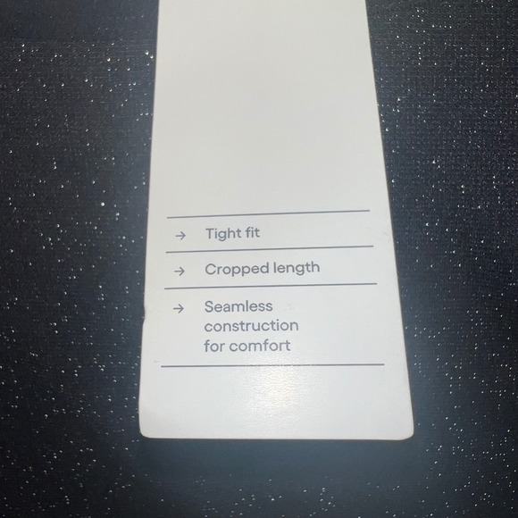 All in Motion XXL Black Sparkle Crop Top Long Sleeve Square Neck Activewear - Picture 6 of 8